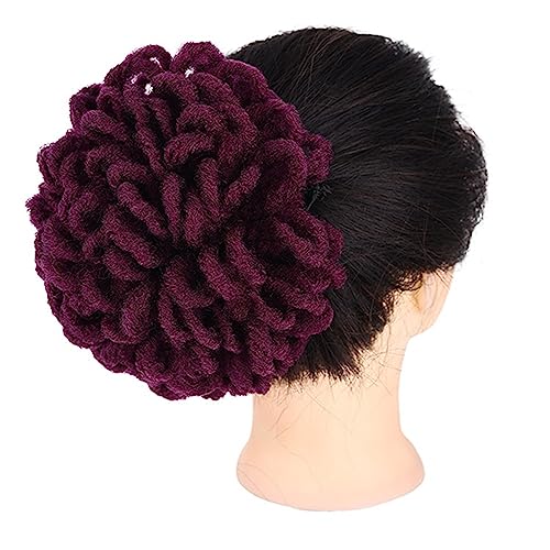 Damen-Perücke, Haarknoten, Haarwickel, Kordelzug, schmutziger Zopf, explodierender Haarwickel Modedekoration (Color : 5, Size : 1) von KiHene