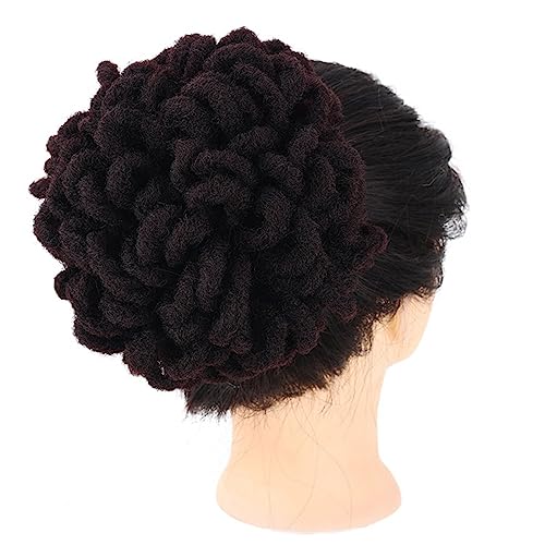 Damen-Perücke, Haarknoten, Haarwickel, Kordelzug, schmutziger Zopf, explodierender Haarwickel Modedekoration (Color : 7, Size : 1) von KiHene