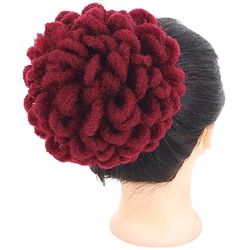 Damen-Perücke, Haarknoten, Haarwickel, Kordelzug, schmutziger Zopf, explodierender Haarwickel Modedekoration (Color : 9, Size : 1) von KiHene