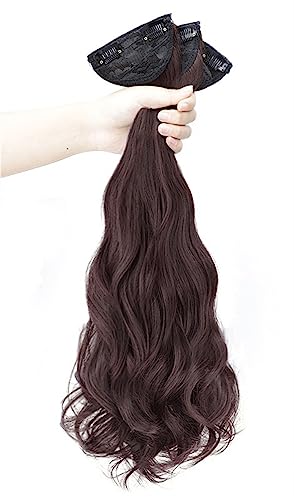 Damen-Perücke, natürliches, unberührtes Haar, langes, gewelltes, lockiges Haar, Ersatz-Haarvolumen Modedekoration (Color : 2, Size : 1) von KiHene