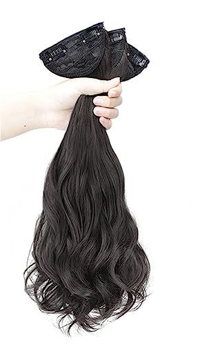 Damen-Perücke, natürliches, unberührtes Haar, langes, gewelltes, lockiges Haar, Ersatz-Haarvolumen Modedekoration (Color : 3, Size : 1) von KiHene