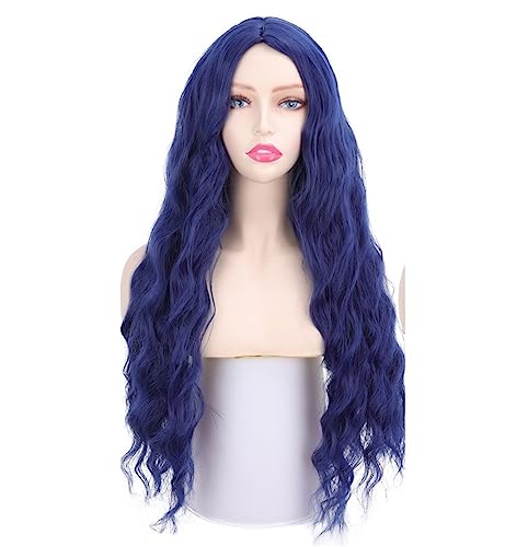 Damen-Perücke mit langem, glattem Haar, Kopfbedeckung, langes lockiges Haar, Farbverlauf, atmungsaktiv, rosafarbenes Innennetz Modedekoration (Color : 14, Size : 1) von KiHene