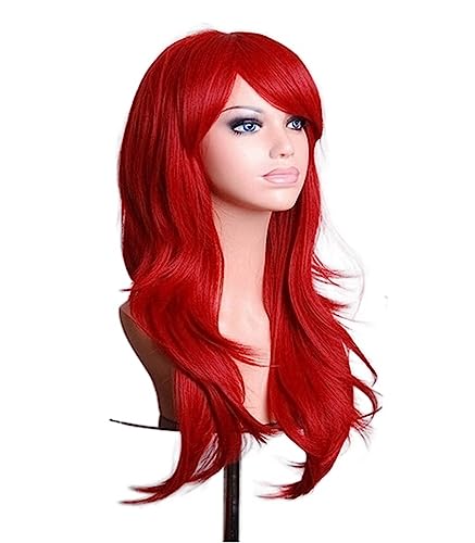 Damenperücke, personalisierbar, for Party, Cosplay, langes Volumen, Anime, bunte Perücke, 70 cm Modedekoration (Color : 9, Size : 70 cm) von KiHene