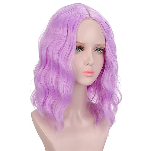 Frauen Perücke kurzes lockiges Haar Bobo Cosplay Damen Perückenkopf Set Hochtemperaturseide Modedekoration (Color : 5, Size : 1) von KiHene