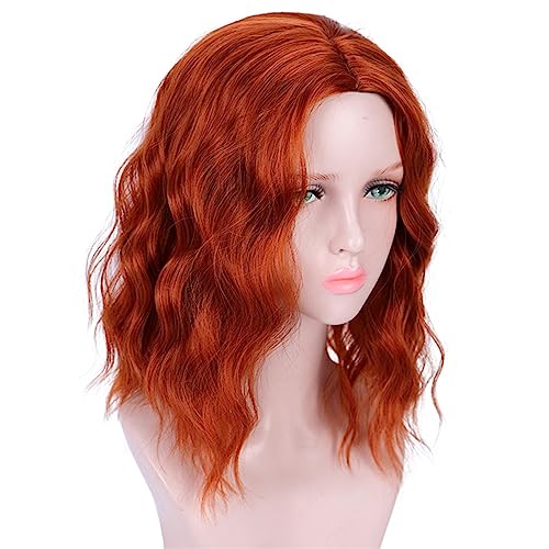 Frauen Perücke kurzes lockiges Haar Bobo Cosplay Damen Perückenkopf Set Hochtemperaturseide Modedekoration (Color : 7, Size : 1) von KiHene