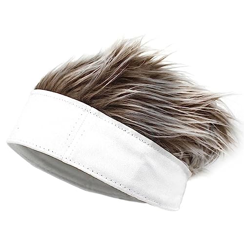 Herren-Perücke, Haarband, kurzes Haar, Zoll, hübscher Kopf, Set in verschiedenen Stilen, modisches Perücken-Haar-Set Modedekoration (Color : 4, Size : 1) von KiHene