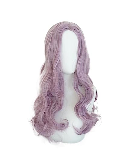 Mittelscheitel, langes, lockiges Haar, großes, welliges, lockiges Haar, Rosennetz-Perücke for Frauen Modedekoration (Color : 4, Size : 1) von KiHene