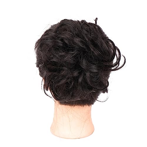 Mode Damen Perücke Haarknoten Kordelzug eine Karte Hochtemperatur-Seide flauschige süße Perücke Modedekoration (Color : 2, Size : 1) von KiHene