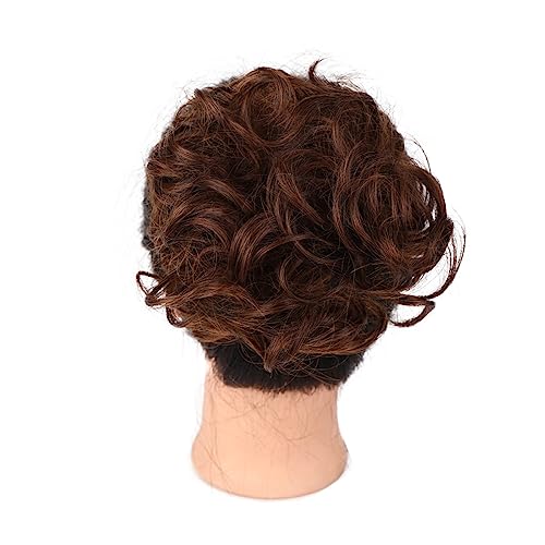 Mode Damen Perücke Haarknoten Kordelzug eine Karte Hochtemperatur-Seide flauschige süße Perücke Modedekoration (Color : 4, Size : 1) von KiHene