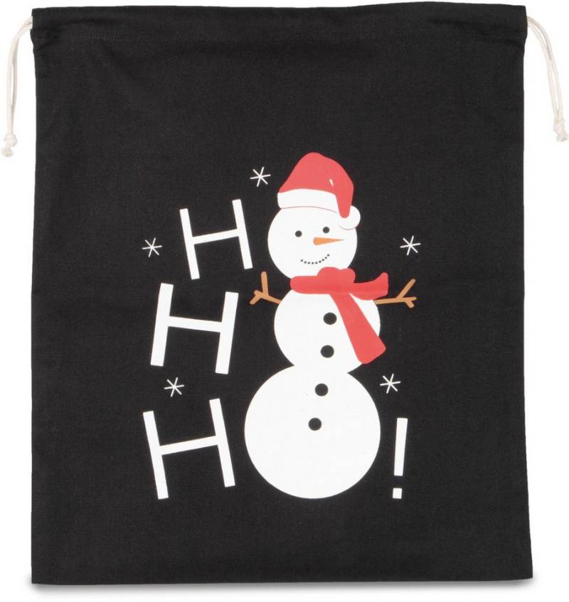 KiMOOD Turnbeutel Baumwolltasche mit Kordelzug und Schneemannmotiv KiMOOD Turnbeutel Baumwolltasche mit Kordelzug und Schneemannmotiv von KiMOOD