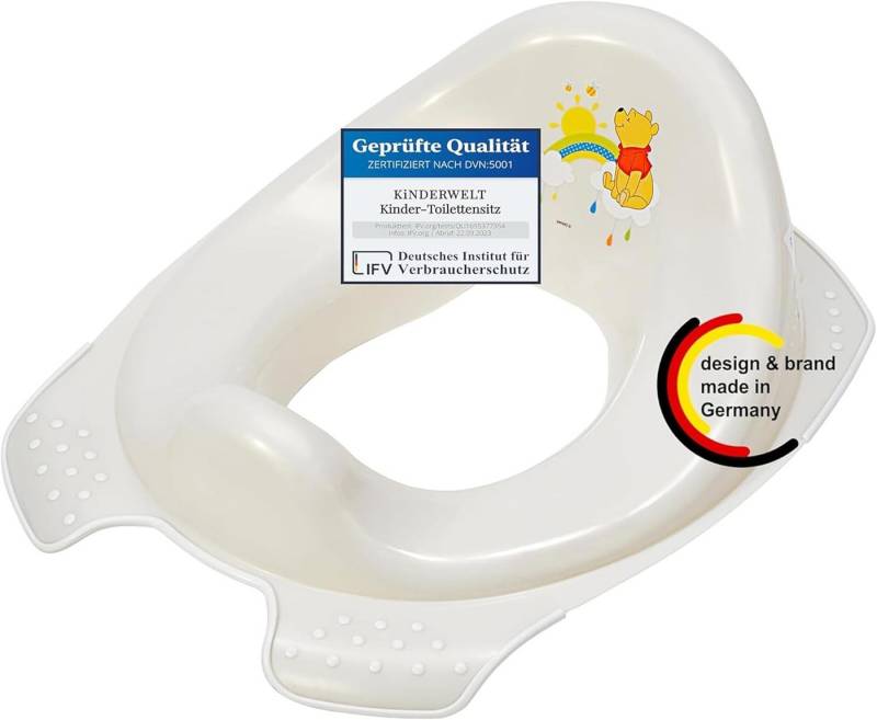 KiNDERWELT Töpfchen Premium Kinder-Toilettensitz Disney Winnie Puuh, Anti-Rutsch-Funktion von KiNDERWELT