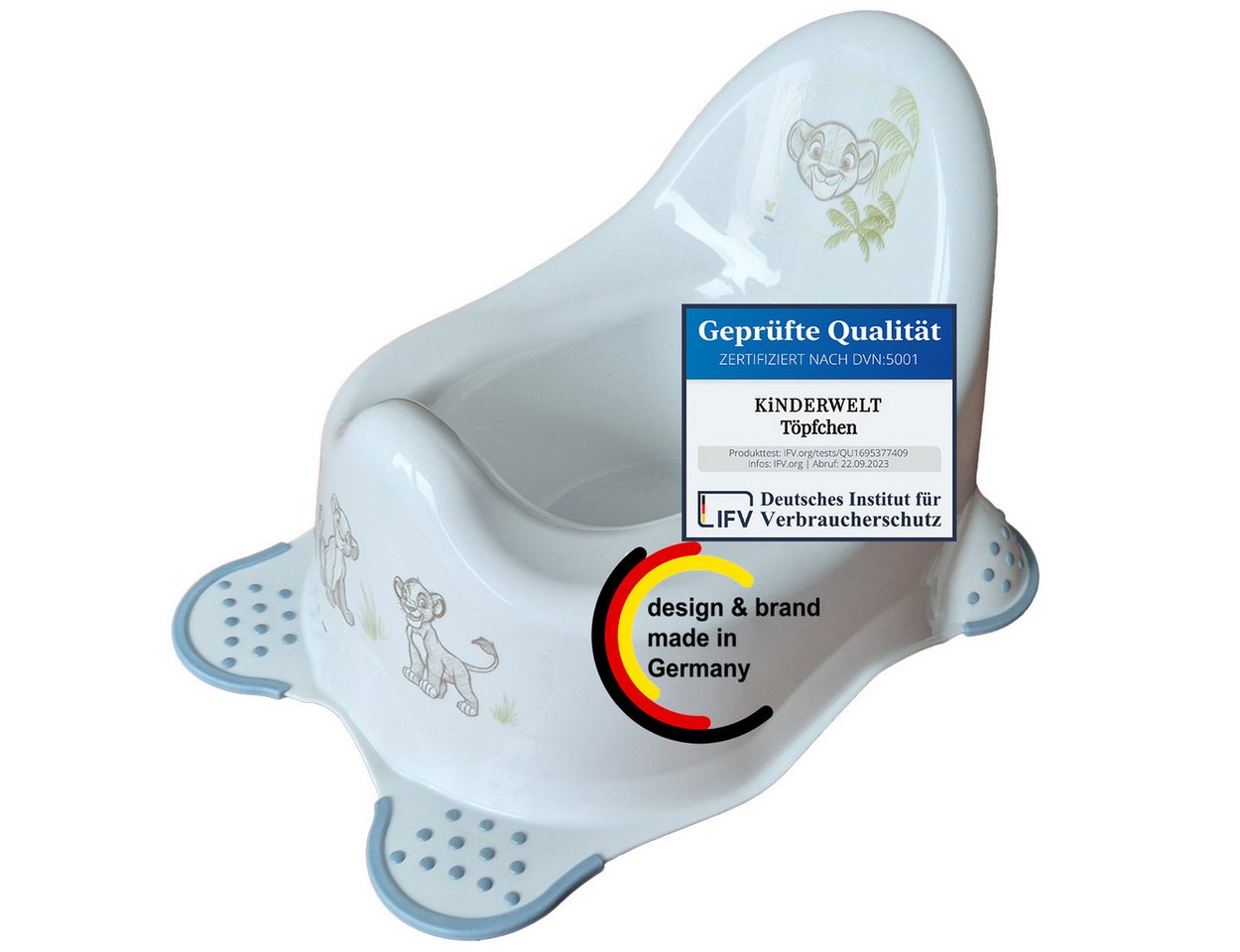 KiNDERWELT Töpfchen Premium Kindertopf stabiler Babytopf Lion von KiNDERWELT