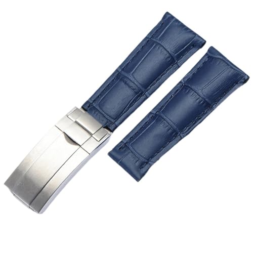Kiaoeiuyti 20 mm Waden -Uhrenbänder Riemen für Rolex Datejust Day Datum Echtes Kuhlatten -Leder -Gurte Uhrenarmband für Daytona Folding Clasp von Kiaoeiuyti
