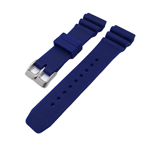 Kiaoeiuyti 22mm Tauchwachtband Gummi-Armband Bandgurt wasserdichte Frauen Männer Ersatz Black Schnalle Uhrzubehör Uhrengurt (Farbe: Grey-B, Größe: 22 mm) Interesting life von Kiaoeiuyti