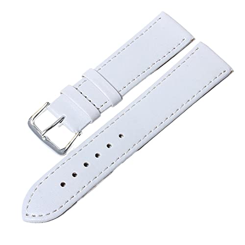 Kiaoeiuyti Einfach Weave PU Leder -Gurt Uhrenband 12 mm, 14 mm, 16 mm, 18 mm, 20mm Uhrenband Süßigkeiten Farben Uhr Bänder für Uhren Uhrengurt (Farbe: Rose, Größe: 22 mm) Interesting life von Kiaoeiuyti