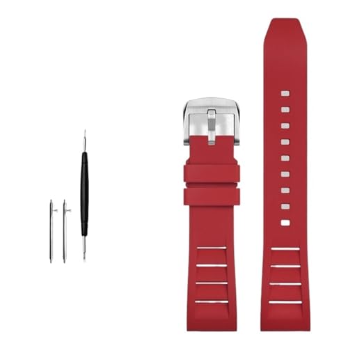 Kiaoeiuyti FKM Fluor Gummi -Uhrband 20mm 21mm 22mm 24mm Uhren Band Sport Uhrengurt von Kiaoeiuyti