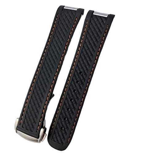 Kiaoeiuyti Schauen Sie sich Band für Omega Seamaster 300 AT150 de Ville Speedmaster Soft Silicon Gummi -Uhren -Accessoires Uhrenarmband Interesting life von Kiaoeiuyti