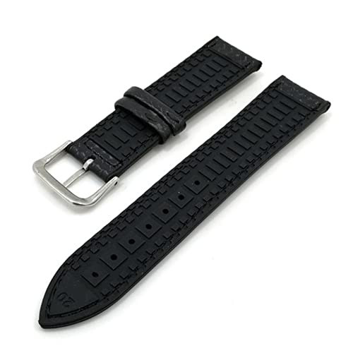 Kiaoeiuyti Silikon Sport Watchband Ersatzgurt Armbänder Leder Carbonfaser 18mm 20 mm 22mm Uhrband für Männer Frauen Uhrengurt Interesting life von Kiaoeiuyti