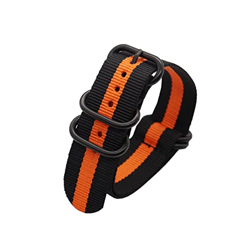 Kiaoeiuyti Stoff Nylon Sportgurt 18mm 20 mm 22 mm 24 mm langlebiger Uhrengürtel Mode farbenfrohe Regenbogen Uhren -Uhr -Accessire Uhrengurt Interesting life von Kiaoeiuyti