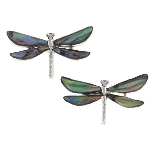 Kiara Schmuck, Libellen-Ohrstecker mit natürlicher, grün-blauer Paua-Abalone-Muschel.Nicht anlaufende Silberfarbe, hypoallergen, rhodiniert. Kiara Schmuck, Libellen-Ohrstecker mit natürlicher, grün-blauer Paua-Abalone-Muschel.Nicht anlaufende Silberfarbe, hypoallergen, rhodiniert. von Kiara Jewellery