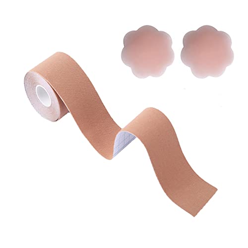 Klebe BH Boob Tape, Bob Tape für große Brüste, atmungsaktives Booby Tape mit 2 wiederverwendbaren Nippelabdeckungen Klebe BH Boob Tape, Bob Tape für große Brüste, atmungsaktives Booby Tape mit 2 wiederverwendbaren Nippelabdeckungen von Kibon