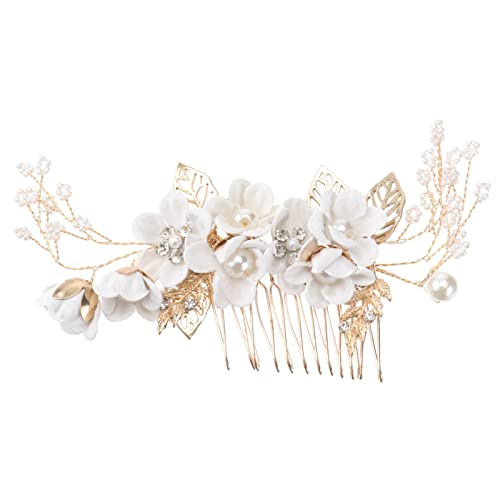 Kichvoe Hochzeits-haarkamm Mit Kristallen Und Legierung Eleganter Brautschmuck Für Braut Und Brautjungfern Für Hochzeiten Und Besondere Anlässe Weiß von Kichvoe