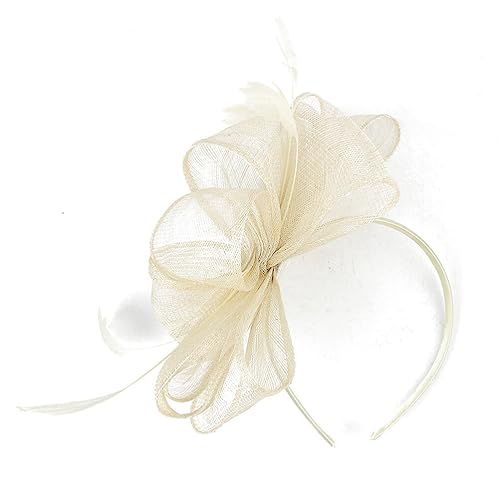 Kichvoe Tea-party-hüte Für Damen Fascinator-hüte Für Damen Kopfbedeckungen Für Teepartys Haarspange Teepartyhut Derby-mützen Für Damen Mini-hut Gaze-stirnbänder Stirnband Reisen Feder von Kichvoe