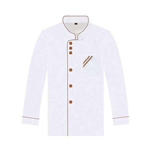 Kichvoe Langarm Kochuniform Pizza Jacke Unisex Kochmantel Ärmel Küche Koch Männer Uniform Kochjacke Kochuniform Kochkleidung Für Restaurant Hotel L Chefkleidung von Kichvoe