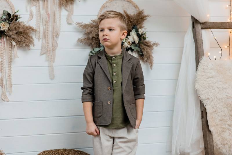 Tweedjacke Für Kleinkinder, Mädchenblazer, Unisex-strickjacke von KichyKidsClothing