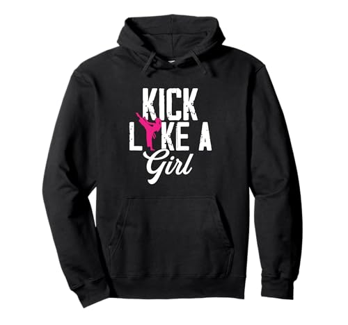 Kick Like Girl | MMA Kampfkünste | Karatekämpfe Pullover Hoodie Kick Like Girl | MMA Kampfkünste | Karatekämpfe Pullover Hoodie von Kick Like Girl Martial Arts Karate Fighting Gift