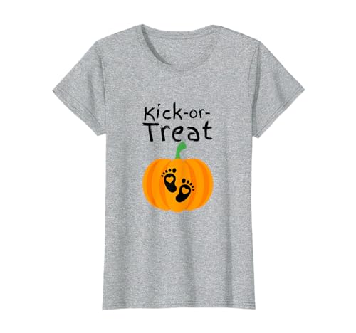 Damen Kick-or Treat Lustiges Umstands-Halloween-Kostüm T-Shirt Damen Kick-or Treat Lustiges Umstands-Halloween-Kostüm T-Shirt von Kick-or-Treat Funny Maternity Helloween Costume