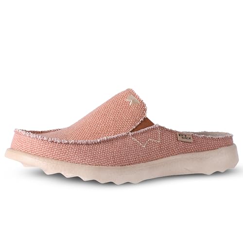 Kickback Chaise 2.0 Wooven Canvas - Herrenschuhe - Farbe Rust - Leichte Slip On Canvas Schuhe - Loafers für Männer - Slip On oder Slide in Herren Freizeitschuhe - Größe EU40 von Kickback
