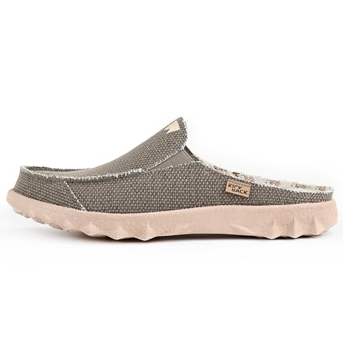 Kickback Chaise Classic - Leichte Segeltuchschuhe für Männer - All Day Comfort Loafers - Slip On oder Slide in Casual Sliders - Farbe Bruno Brown - EU46 von Kickback