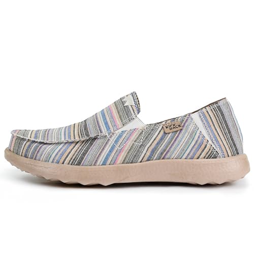 Kickback Couch 2.0 – Herren Slip-On Canvas Loafers – Leichte Freizeitschuhe mit All-Day Comfort - Farbe Beige - Größe EU41 von Kickback