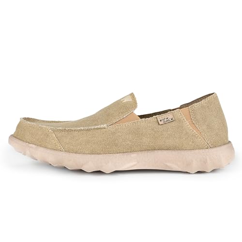 Kickback Couch Classic - Herrenschuhe - Farbe Nut - leichte Slip On Canvas Schuhe Männer - Loafers für Männer - All Day Comfort - Slip On oder Slide In Herren Freizeitschuhe - Größe EU44 Kickback Couch Classic - Herrenschuhe - Farbe Nut - leichte Slip On Canvas Schuhe Männer - Loafers für Männer - All Day Comfort - Slip On oder Slide In Herren Freizeitschuhe - Größe EU44 von Kickback