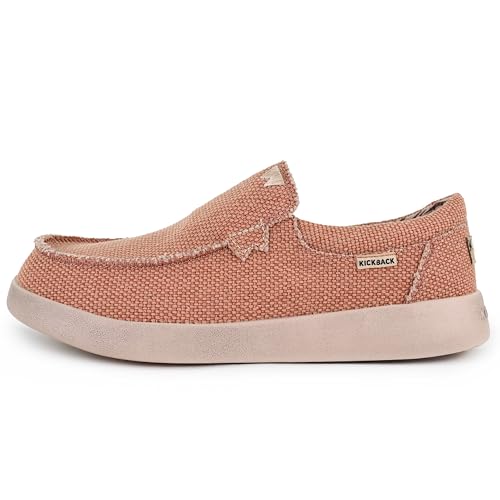 Kickback Don Juan - Herren Slip On Loafers - Leichte Canvas Slip in Schuhe - Herren Loafers - Herren Freizeitschuhe - Slip on Sommerschuhe - Farbe Rust - Größe EU43 Kickback Don Juan - Herren Slip On Loafers - Leichte Canvas Slip in Schuhe - Herren Loafers - Herren Freizeitschuhe - Slip on Sommerschuhe - Farbe Rust - Größe EU43 von Kickback
