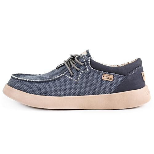 Kickback Haven Schuhe - Herren Mokassins - Farbe Deep Navy- Leicht, geschnürt und lässig - Größe EU45 von Kickback