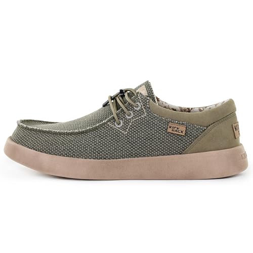 Kickback Haven Schuhe - Herren Mokassins - Farbe Khaki - Leicht, geschnürt und lässig - Größe EU46 Kickback Haven Schuhe - Herren Mokassins - Farbe Khaki - Leicht, geschnürt und lässig - Größe EU46 von Kickback