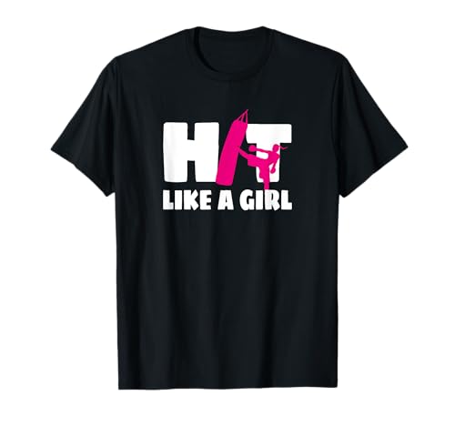 Hit Like A Girl T Shirt Kickboxerin Kickboxen Geschenk T-Shirt Hit Like A Girl T Shirt Kickboxerin Kickboxen Geschenk T-Shirt von Kickboxer, Kickbox & Kampfsport Shirts & Geschenke
