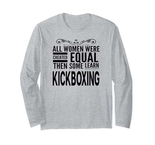 Frauen Lernen Kickboxen Kampfsport Mädchen Kämpfer Student Langarmshirt Frauen Lernen Kickboxen Kampfsport Mädchen Kämpfer Student Langarmshirt von Kickboxing Women