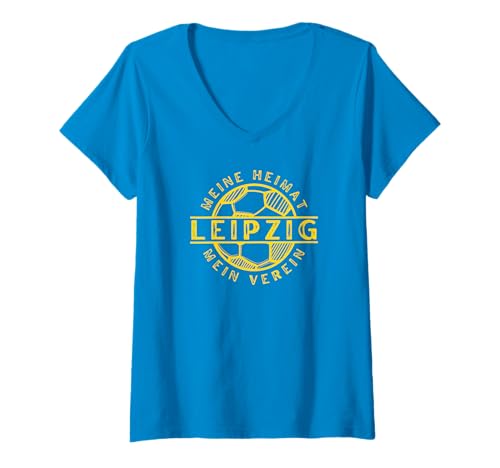 Damen Lok Leipzig Fussball Kicken Verein Fan Heimat Sachsen T-Shirt mit V-Ausschnitt Damen Lok Leipzig Fussball Kicken Verein Fan Heimat Sachsen T-Shirt mit V-Ausschnitt von Kicken Verein Leipzig Fan Fussball Sachsen Lok
