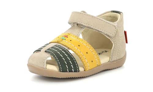 KICKERS Bigbazar-2 Sandale, Beige/Gelb, 19 EU von Kickers