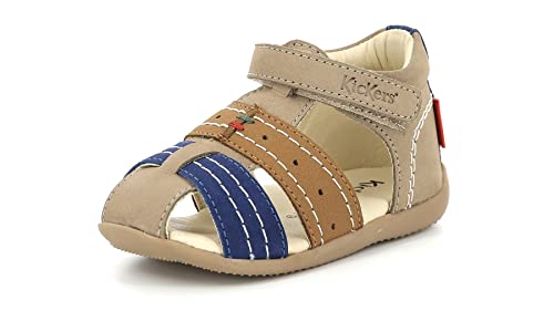 KICKERS Bigbazar-2 Sandale, Beige Camel Blau, 27 EU von Kickers