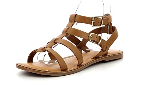 KICKERS Damen Kick Dazed Flache Sandale, Camel, 38 EU von Kickers