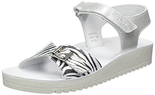 KICKERS Damen ODYSSA Sandale, Argent ZEBRE, 36 EU von Kickers