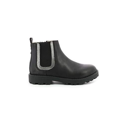 KICKERS Grooky Stiefelette , Mädchen, SCHWARZES Silber, 30 EU von Kickers