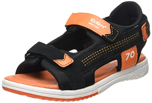 KICKERS Herren Plane Sandale, Noir ORANGE, 36 EU von Kickers