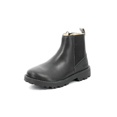 KICKERS Jungen Mädchen GROOFIT Stiefelette, Noir, 32 EU von Kickers