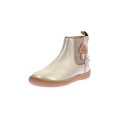 KICKERS Jungen Mädchen Kick POP Stiefelette, Beige Champagner, 34 EU KICKERS Jungen Mädchen Kick POP Stiefelette, Beige Champagner, 34 EU von Kickers
