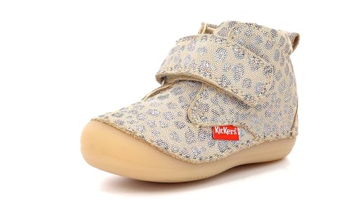 KICKERS Jungen Unisex Kinder SABIO Oxford-Schuh, BEIGE Leopard, 27 EU von Kickers